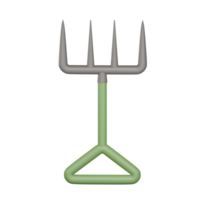 Hay Fork 3d illustration png