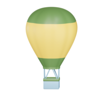 chaud air ballon 3d illustration png