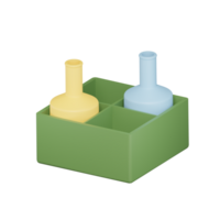 fles mand 3d illustratie png