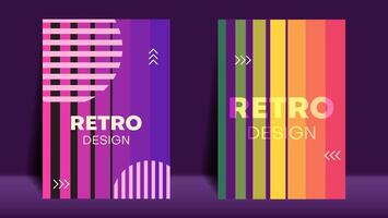 retro resumen Arte antecedentes para cubrir o póster diseño. vector ilustración