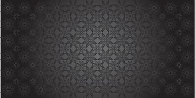 vector gradient authentic black colours background with a pattern of stars arabic calligraphy geometric flower islamic ornament decor frame eid ramadan