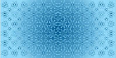 vector gradient deep on blue colours background with a pattern of stars arabic calligraphy geometric flower islamic ornament decor frame eid ramadan