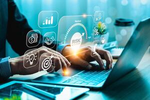 Risk management is the process of identifying, assessing, and mitigating risks to minimize future occurrences, ensuring organizational readiness and stability amidst unforeseen challenges. photo