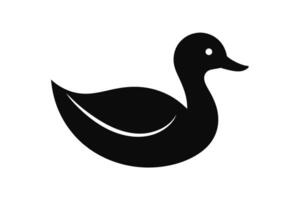 set of black simple duck icon design template vector isolated on white background