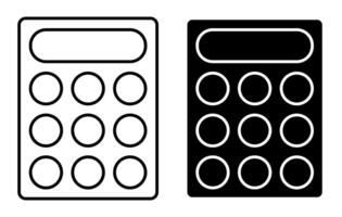 Linear icon. Learning tools. Calculation of finances and accurate accounting. Simple black and white vector