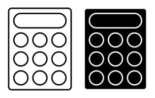 lineal icono. aprendizaje herramientas. cálculo de finanzas y preciso contabilidad. sencillo negro y blanco vector