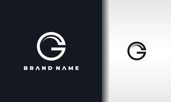 simple initial letter G elegant logo vector