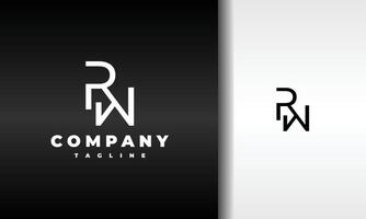 monogram initial letter RM logo vector