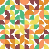 Abstract geometric pattern design in retro style. Bauhaus geometric background. Colorful modern geometric background, Abstract cover, seamless pattern for wrapping, pack paper, poster, banner. vector