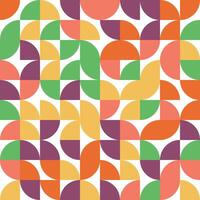 Abstract geometric pattern design in retro style. Bauhaus geometric background. Colorful modern geometric background, Abstract cover, seamless pattern for wrapping, pack paper, poster, banner. vector