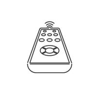 electronic remote control line  icon vector element design template