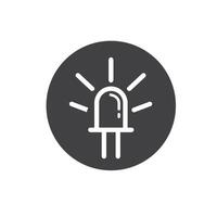 light indicator icon vector element design template