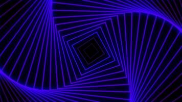 Looping square waves animation with purple neon color and black background. Perfect for motion design projects. video