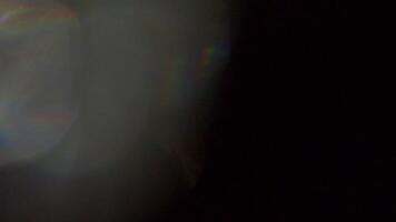 uma luz vazamento efeito fez a partir de real luz, com uma nebuloso nostálgico vibração video