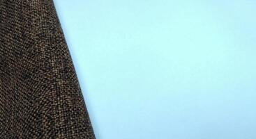 Close up of brown fabric  background with copy space for text photo