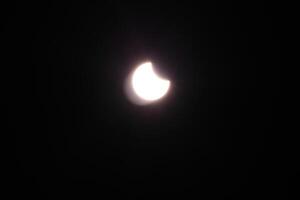 Partial Solar Eclipse In Pensacola Florida On October 17th 2023 Using A Cannon Rebel TS Dark Lens photo