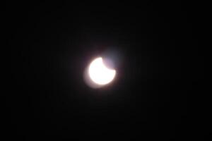 Partial Solar Eclipse In Pensacola Florida On October 17th 2023 Using A Cannon Rebel TS Dark Lens photo