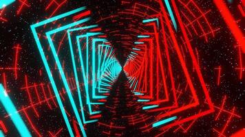 Colored Option 3    Space Neon Tavel Background Loop Animation video