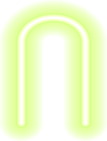 bunt glühend linear Design Element. abstrakt leuchtenden Neon- Linie, glühend linear geometrisch Element png