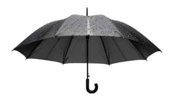 ai generado negro paraguas png. paraguas aislado. rojo paraguas para proteccion en contra lluvia png