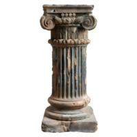 ai generato vecchio greco colonna png. greco colonna isolato. dorico colonna png. ionico colonna png. corinzio colonna png. antico greco architettura png