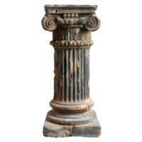 ai generiert alt griechisch Säule png. griechisch Säule isoliert. doric Säule png. ionisch Säule png. korinthisch Säule png. uralt griechisch die Architektur png