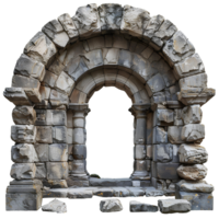 AI generated Ancient Greek arch of triumph PNG. Ancient Greek architecture including he Doric order, the Ionic order, and the Corinthian order PNG