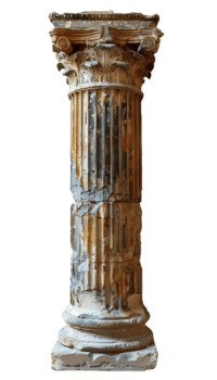 ai genererad gammal grekisk kolumn png. lång gammal grekisk pelare isolerat. dorisk kolumn png. jonisk kolumn png. corinthian kolumn png. gammal grekisk arkitektur png