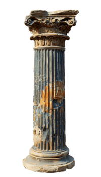 ai genererad gammal grekisk kolumn png. lång gammal grekisk pelare isolerat. dorisk kolumn png. jonisk kolumn png. corinthian kolumn png. gammal grekisk arkitektur png