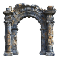 AI generated Ancient Greek arch of triumph PNG. Ancient Greek architecture including he Doric order, the Ionic order, and the Corinthian order PNG