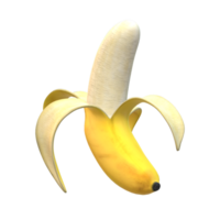 banana doce fruta 3d Renderização png