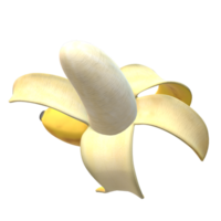 banan ljuv frukt 3d tolkning png