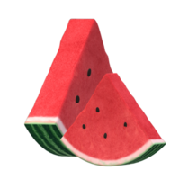vattenmelon skiva 3d tolkning png