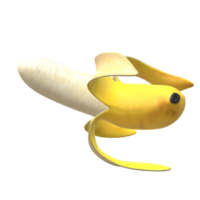 Banane Süss Obst 3d Rendern png