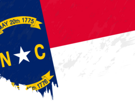 Grunge-style flag of North Carolina. png