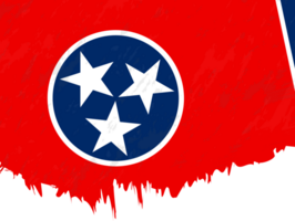 estilo grunge bandera de Tennesse. png