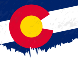 estilo grunge bandera de Colorado. png