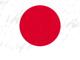 Grunge-Stil Flagge von Japan. png