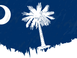 Grunge-style flag of South Carolina. png