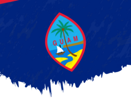 style grunge drapeau de Guam. png