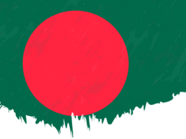 Grunge-Stil Flagge von Bangladesch. png