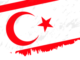 Grunge-style flag of Northern Cyprus. png