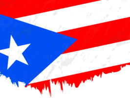 Grunge-Stil Flagge von puerto Rico. png