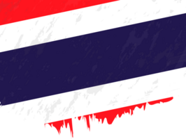 grunge-stijl vlag van Thailand. png