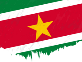 grunge-stil flagga av surinam. png