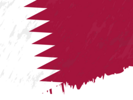 grunge-stil flagga av qatar. png