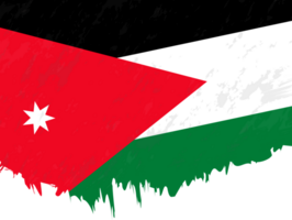 Grunge-style flag of Jordan. png