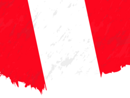 Grunge-style flag of Peru. png