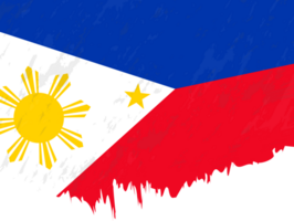 estilo grunge bandeira do Filipinas. png