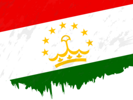 Grunge-style flag of Tajikistan. png